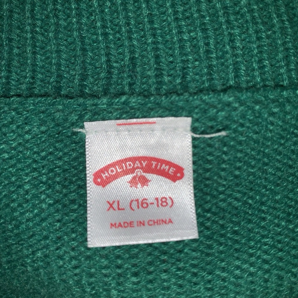 Holiday Time Feliz Navidad Christmas Ugly Sweater Women's XL(16-18) Multicolors - Picture 8 of 8